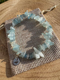 Aquamarine Chip Bracelet