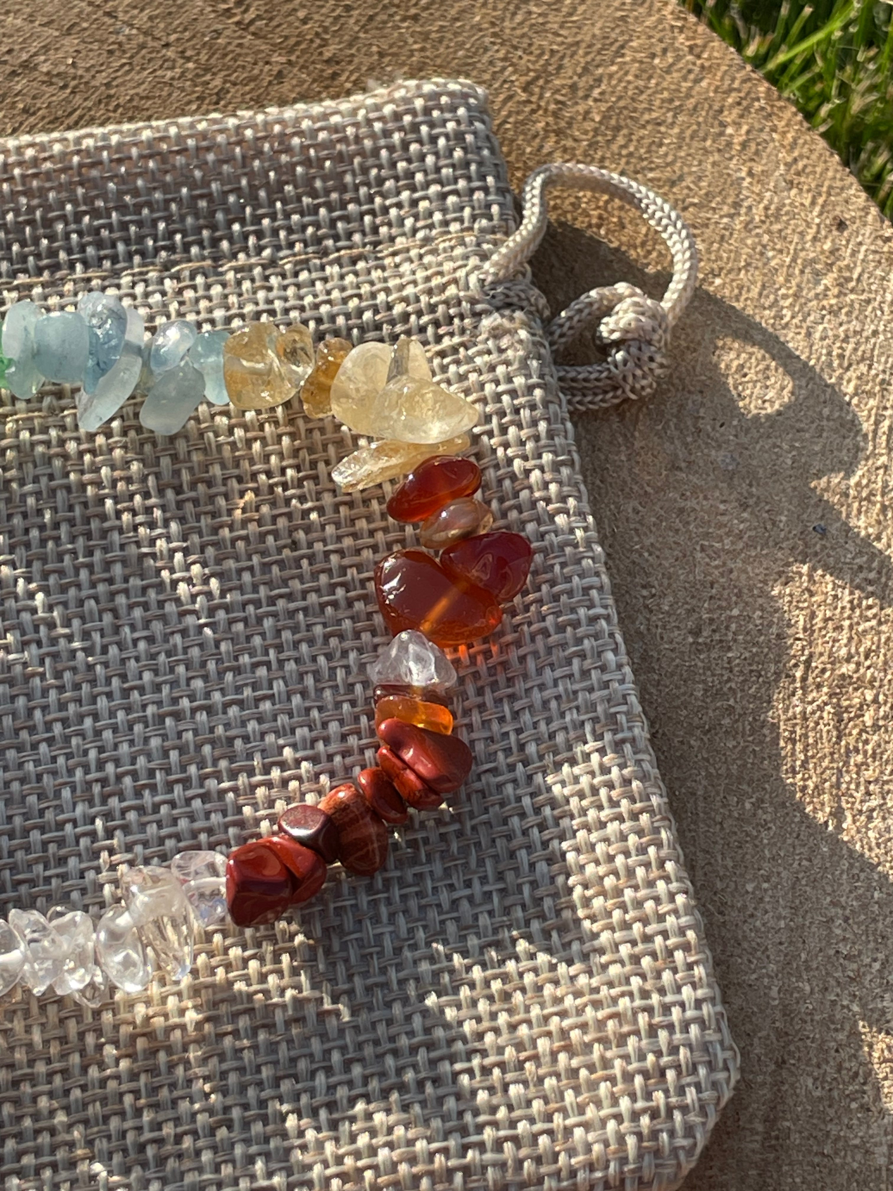 Seven Chakra Chip Bracelet