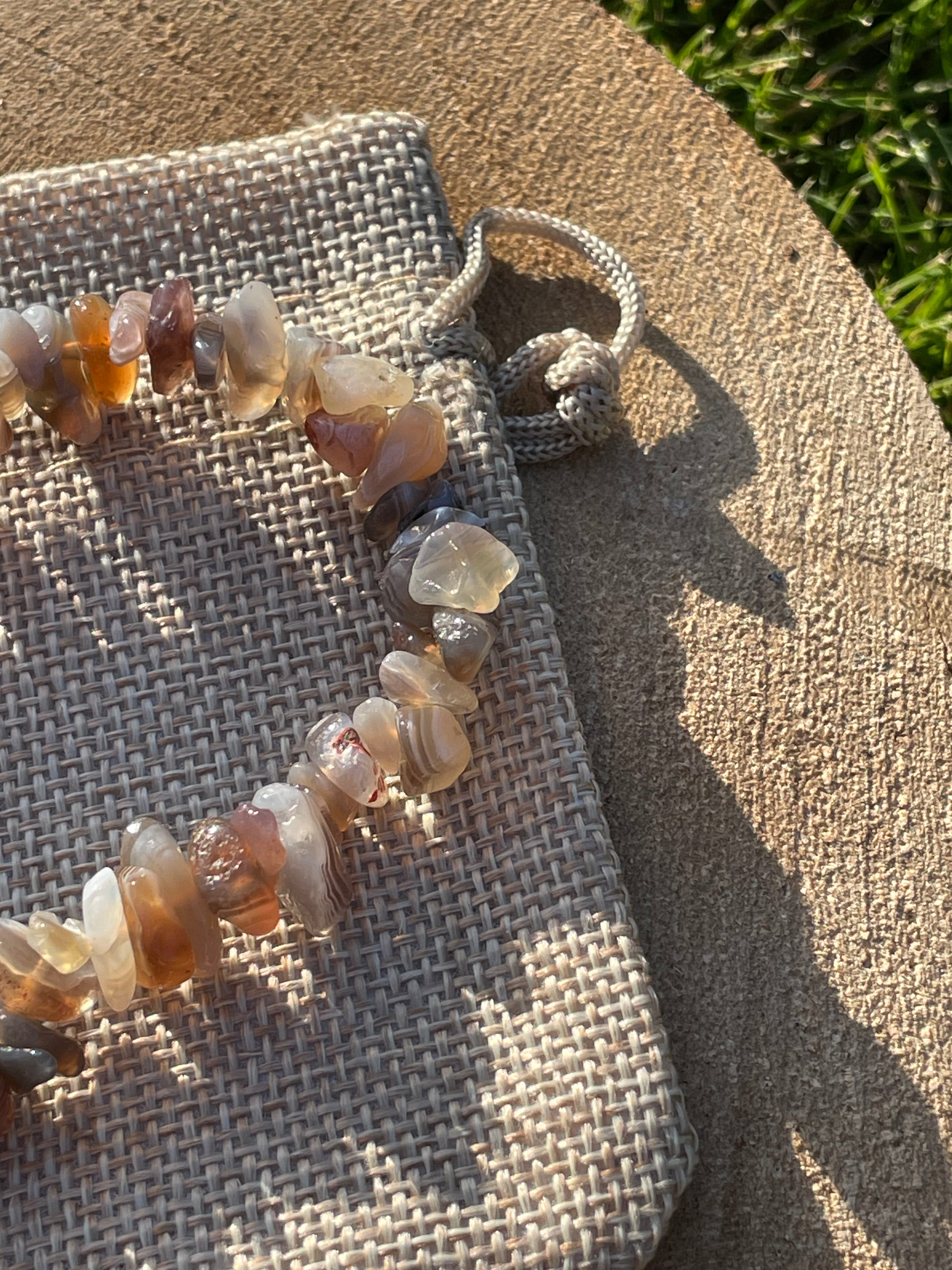Botswana Agate A Grade Chip Bracelet