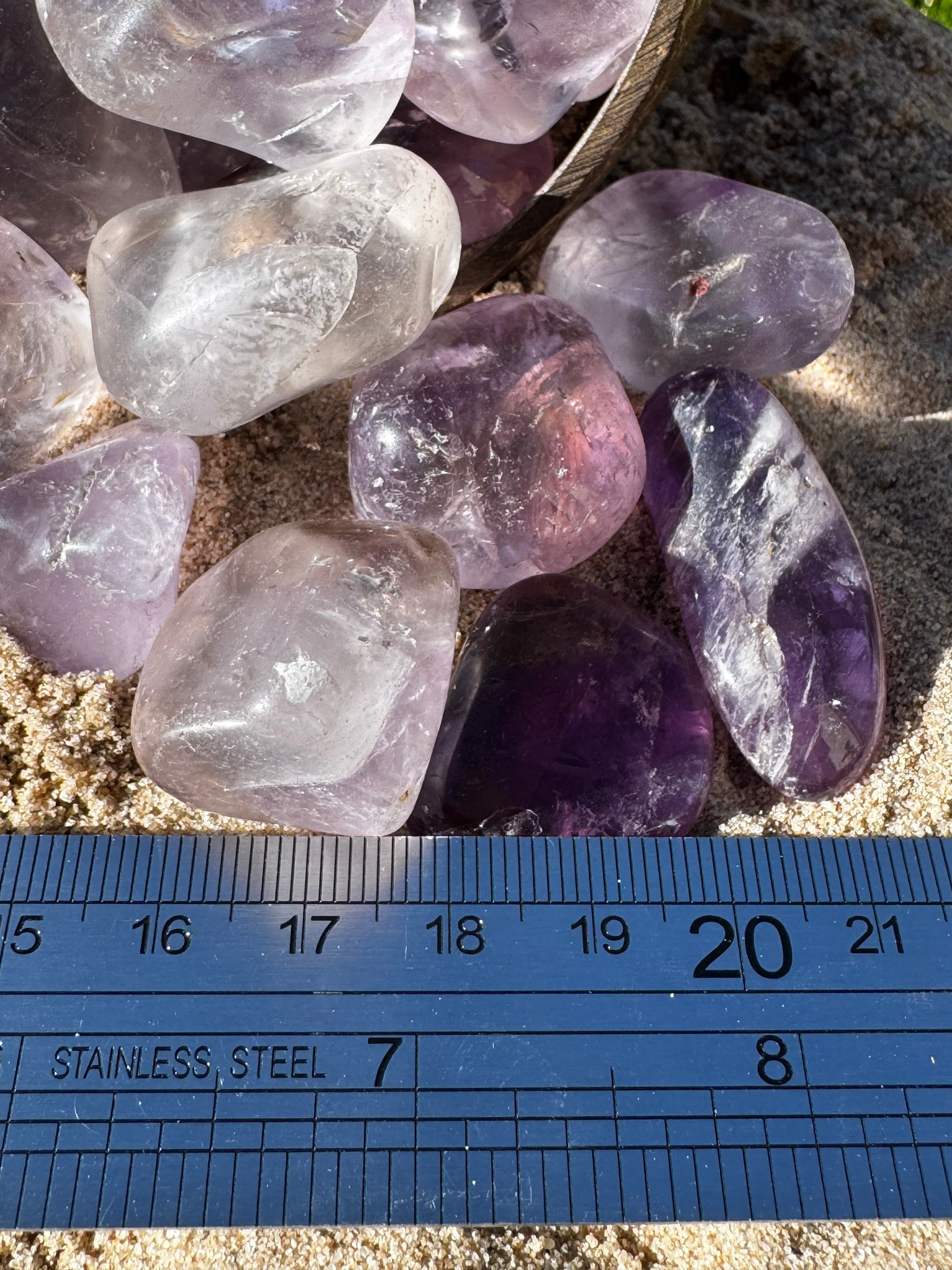 Amethyst Glass Tumblestone
