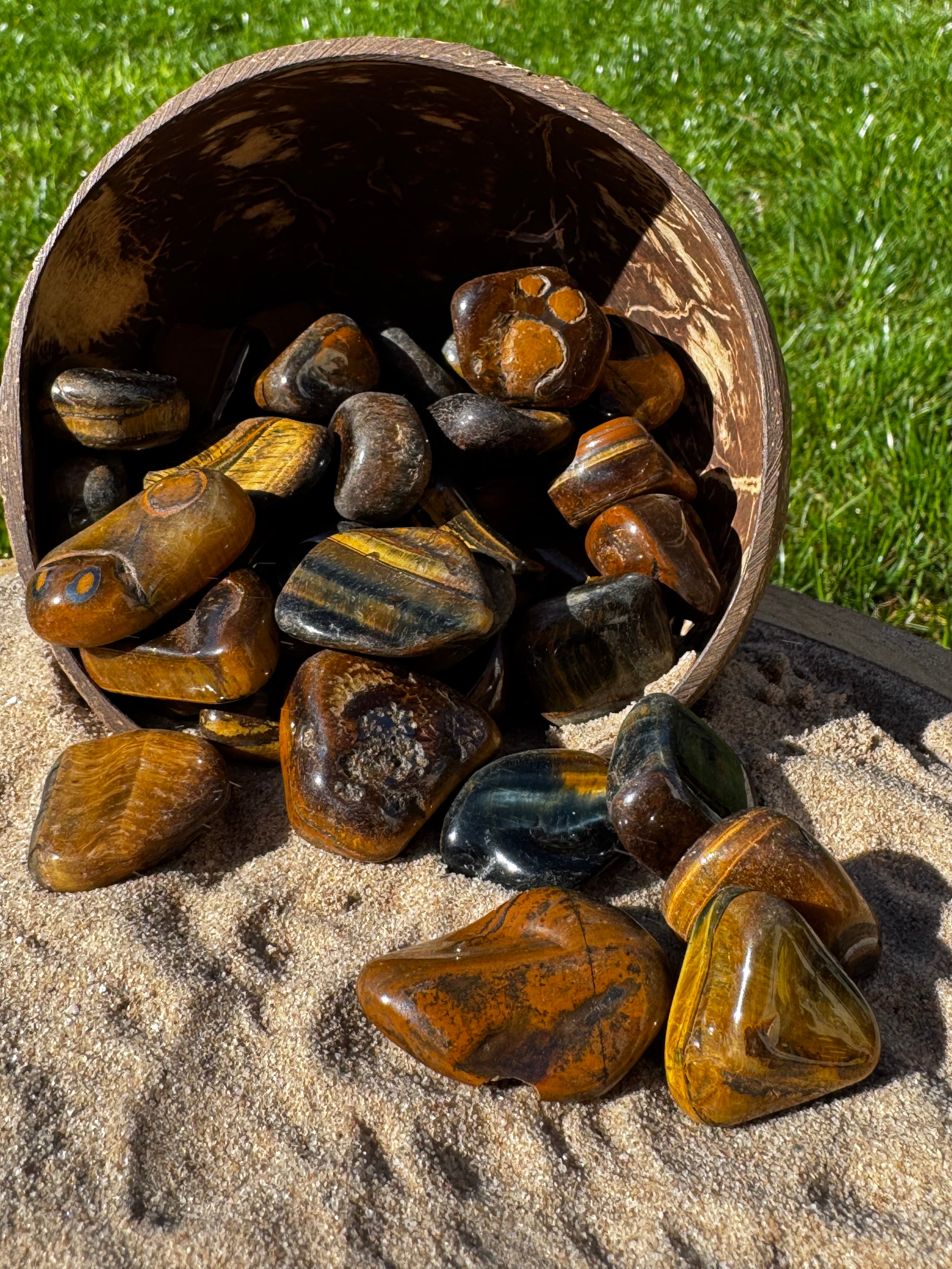 Tigers Eye Tumblestone