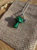 Malachite Mushroom Necklace