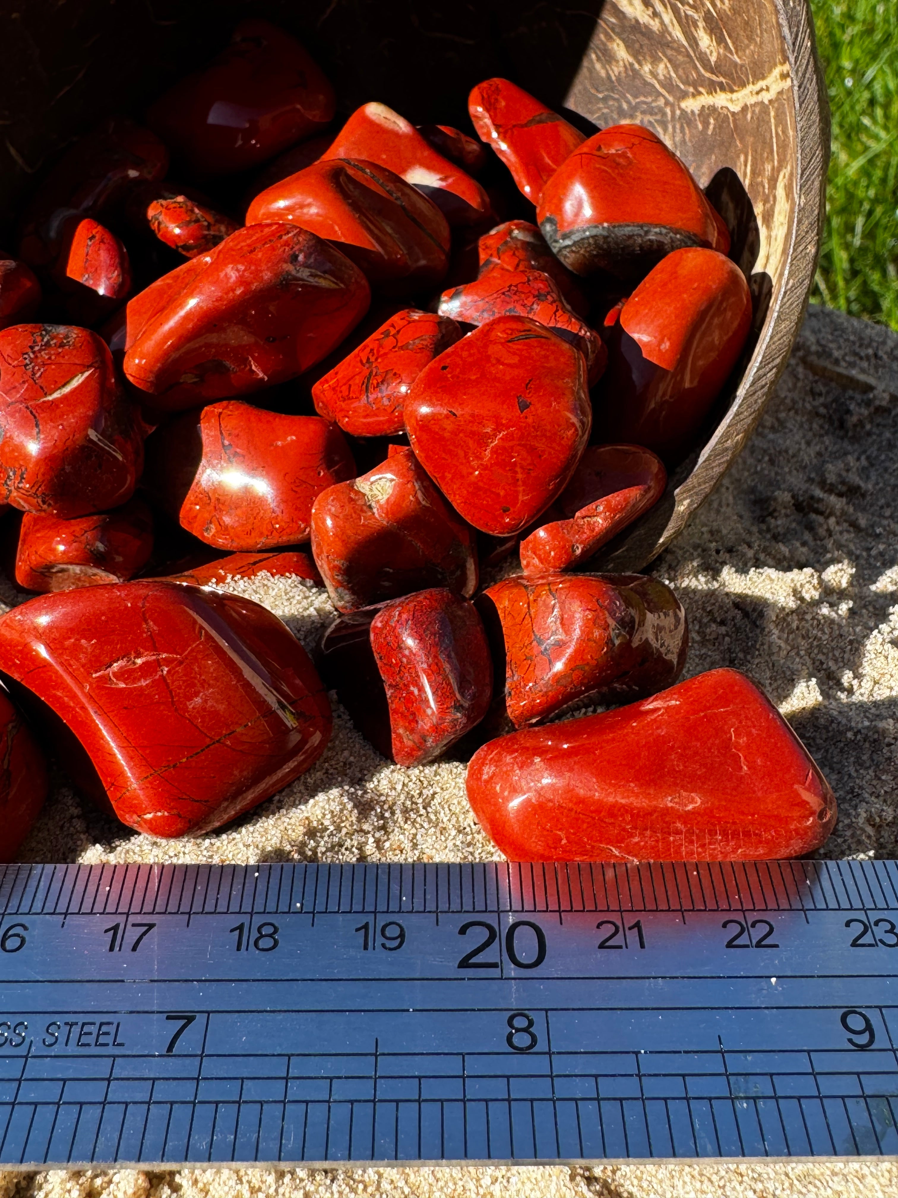 Red & Black Jasper Tumblestone
