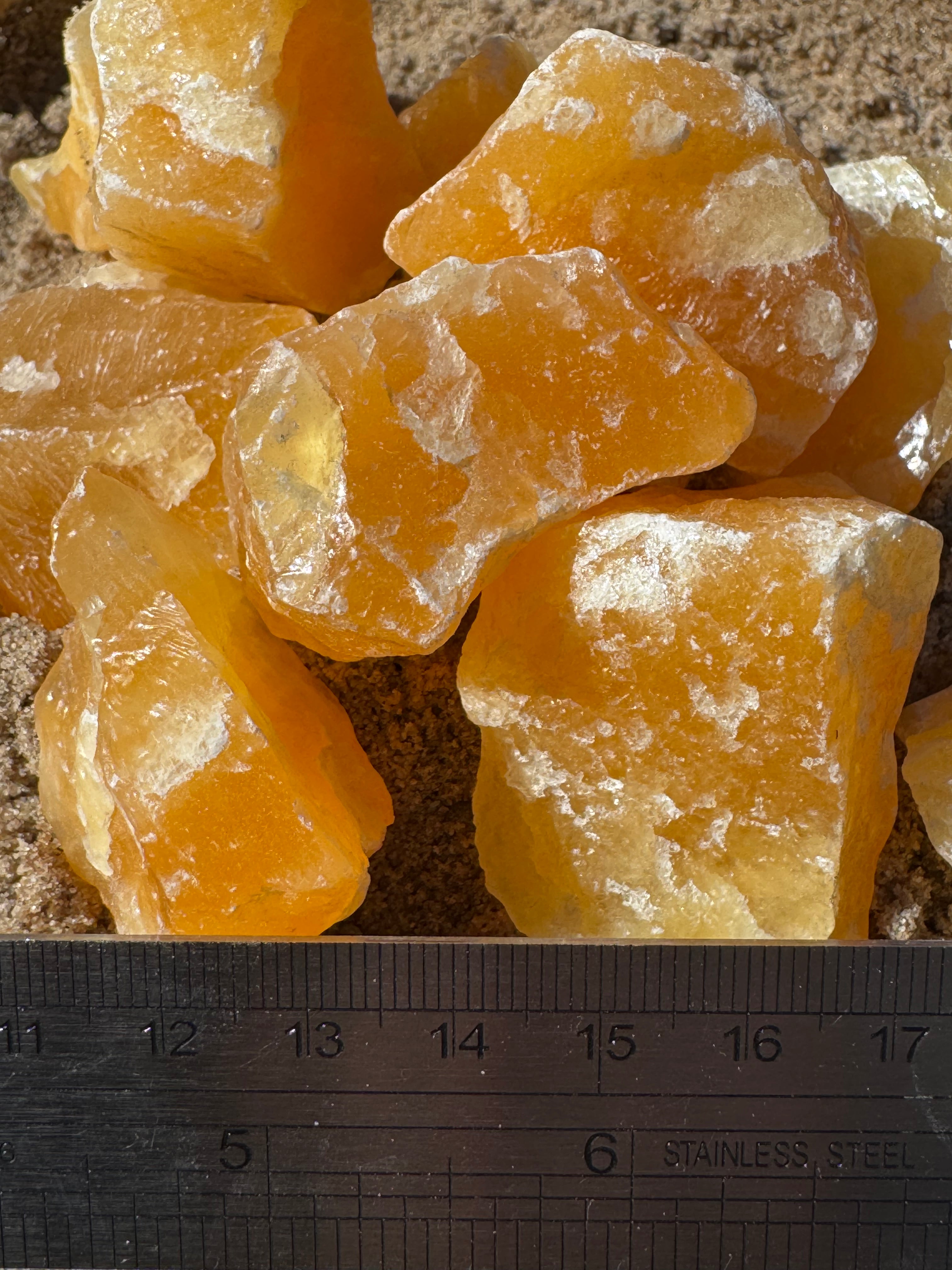 Raw Orange Calcite