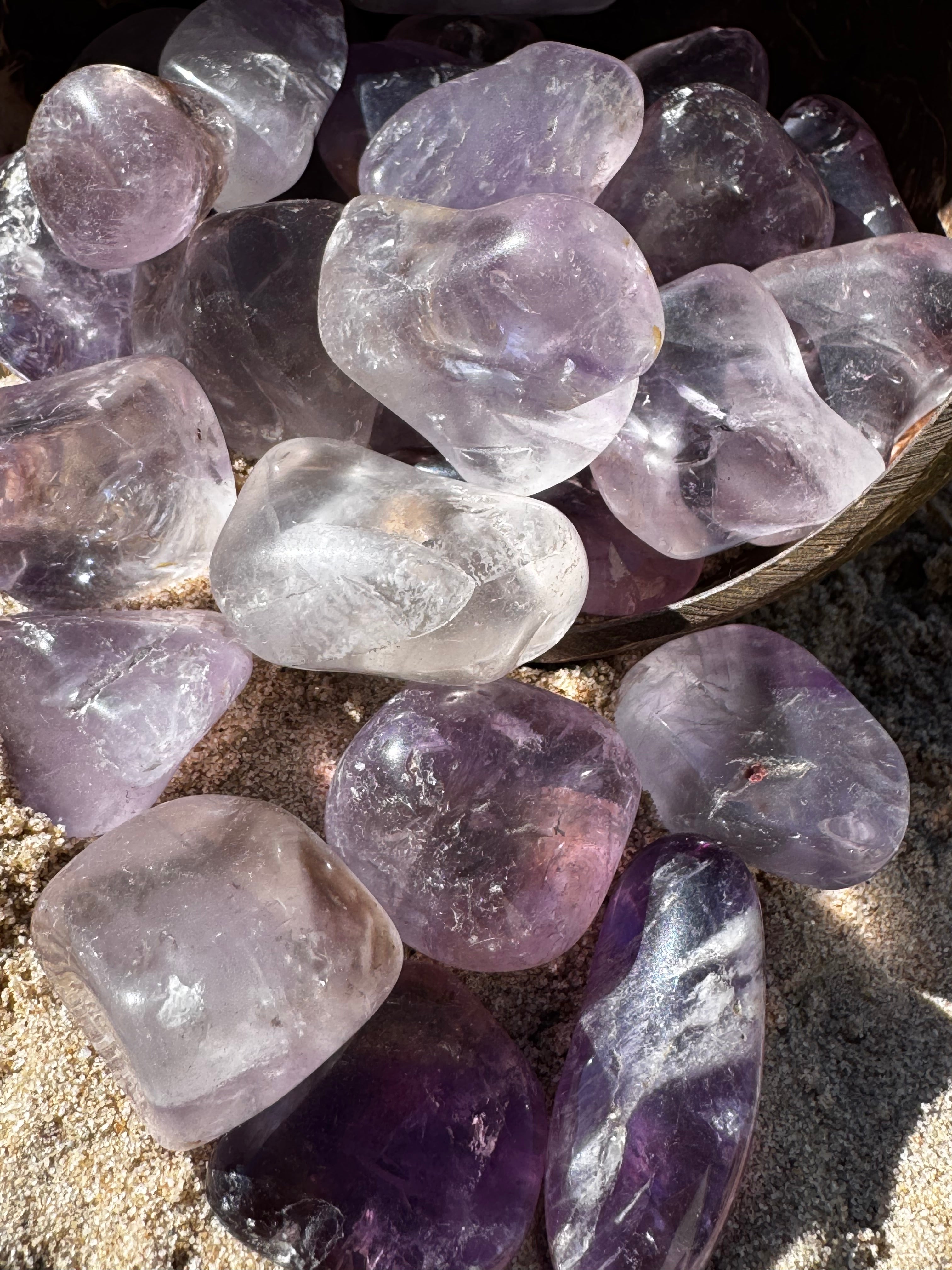 Amethyst Glass Tumblestone