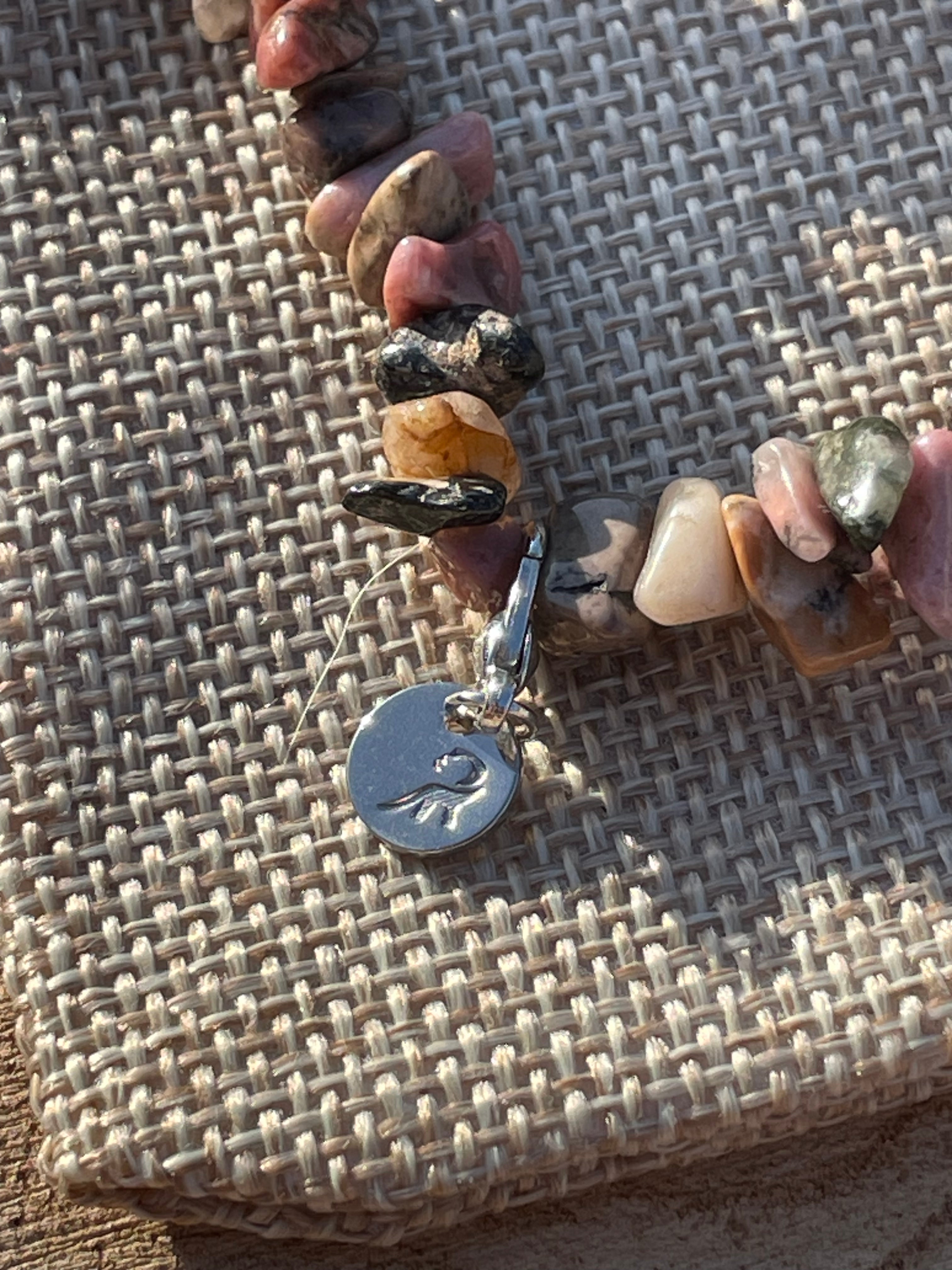 Rhodonite Chip Bracelet