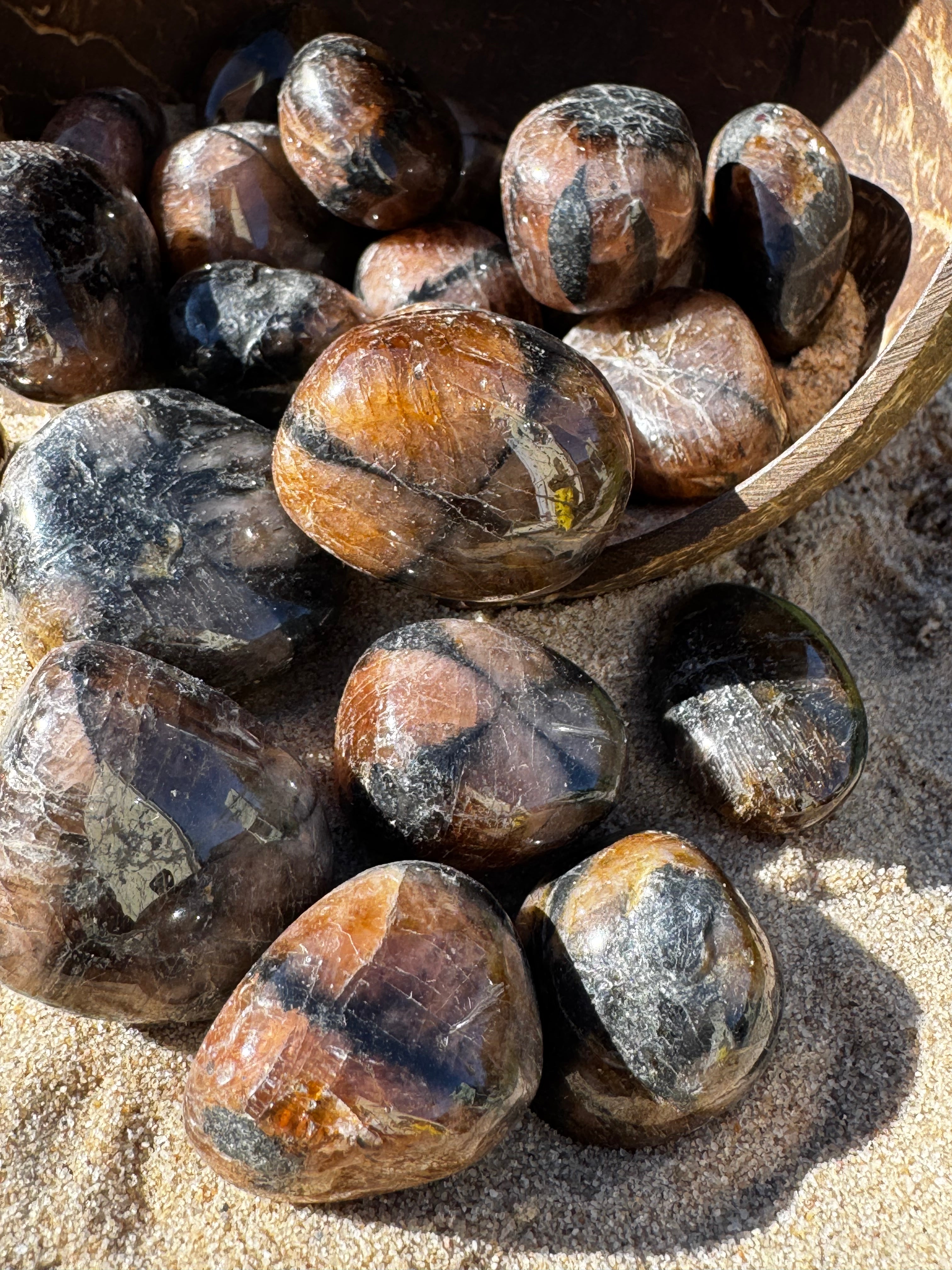 Chiastolite Tumblestone ￼
