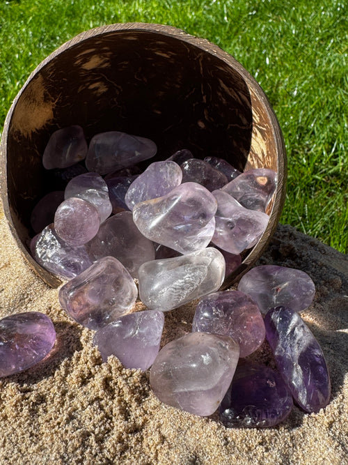 Amethyst Glass Tumblestone