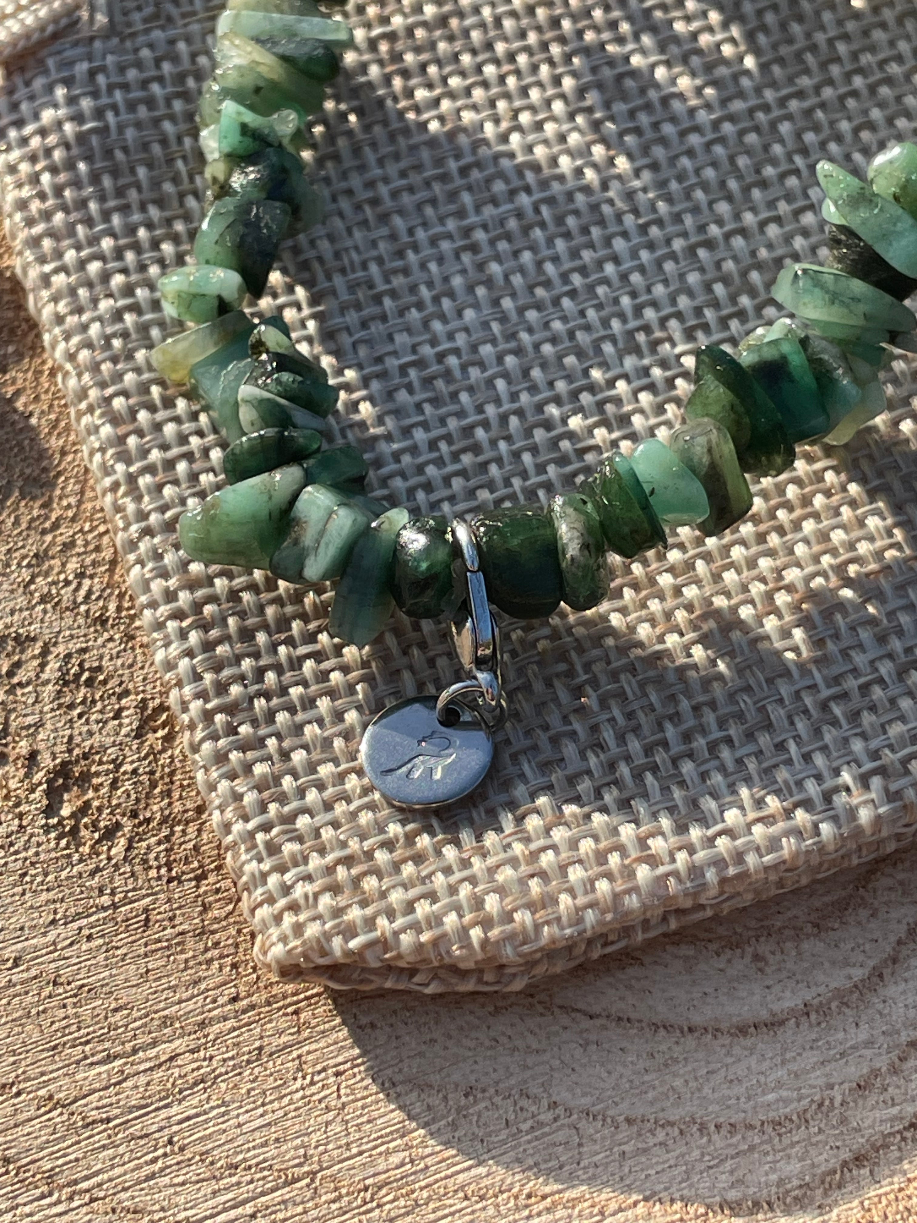 Emerald Chip Bracelet