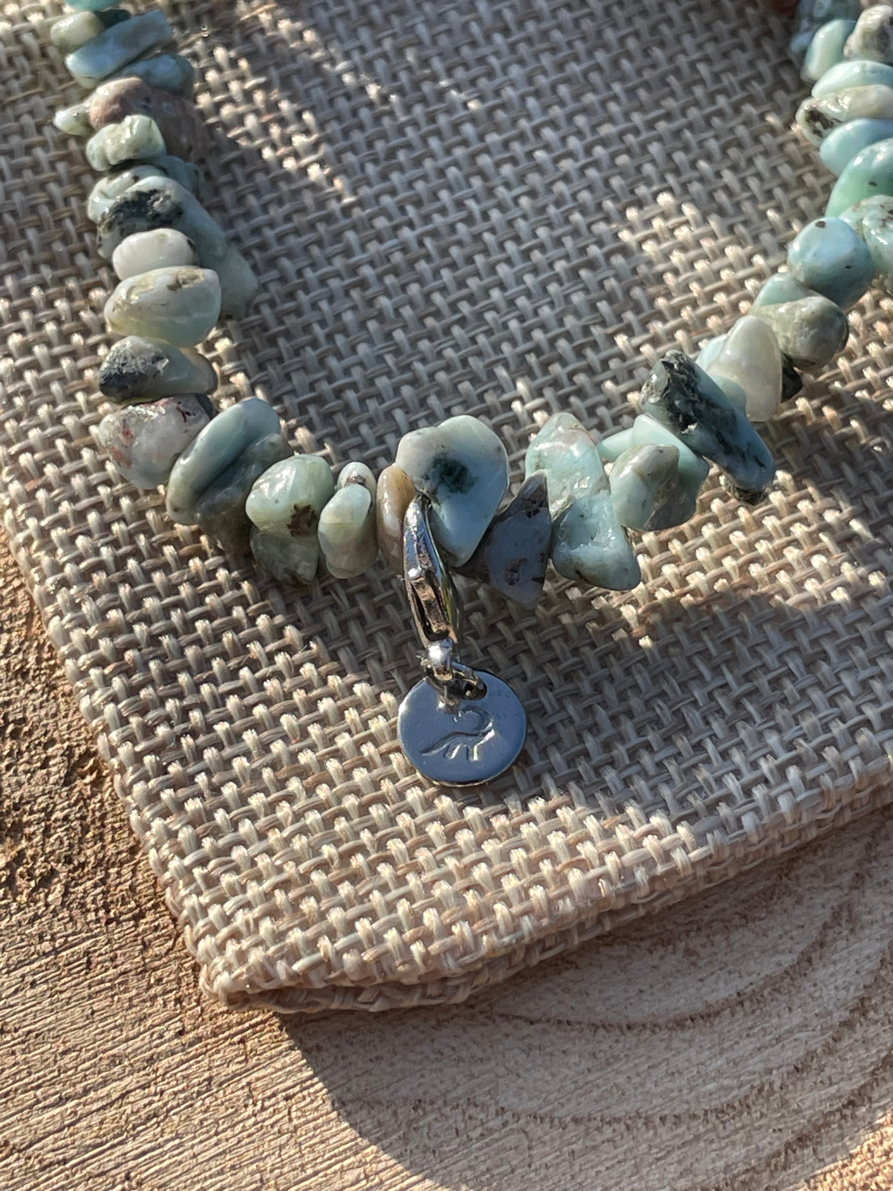 Larimar Chip Bracelet