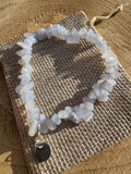Blue Lace Agate Chip Bracelet