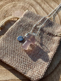 Gray Agate Mushroom Necklace