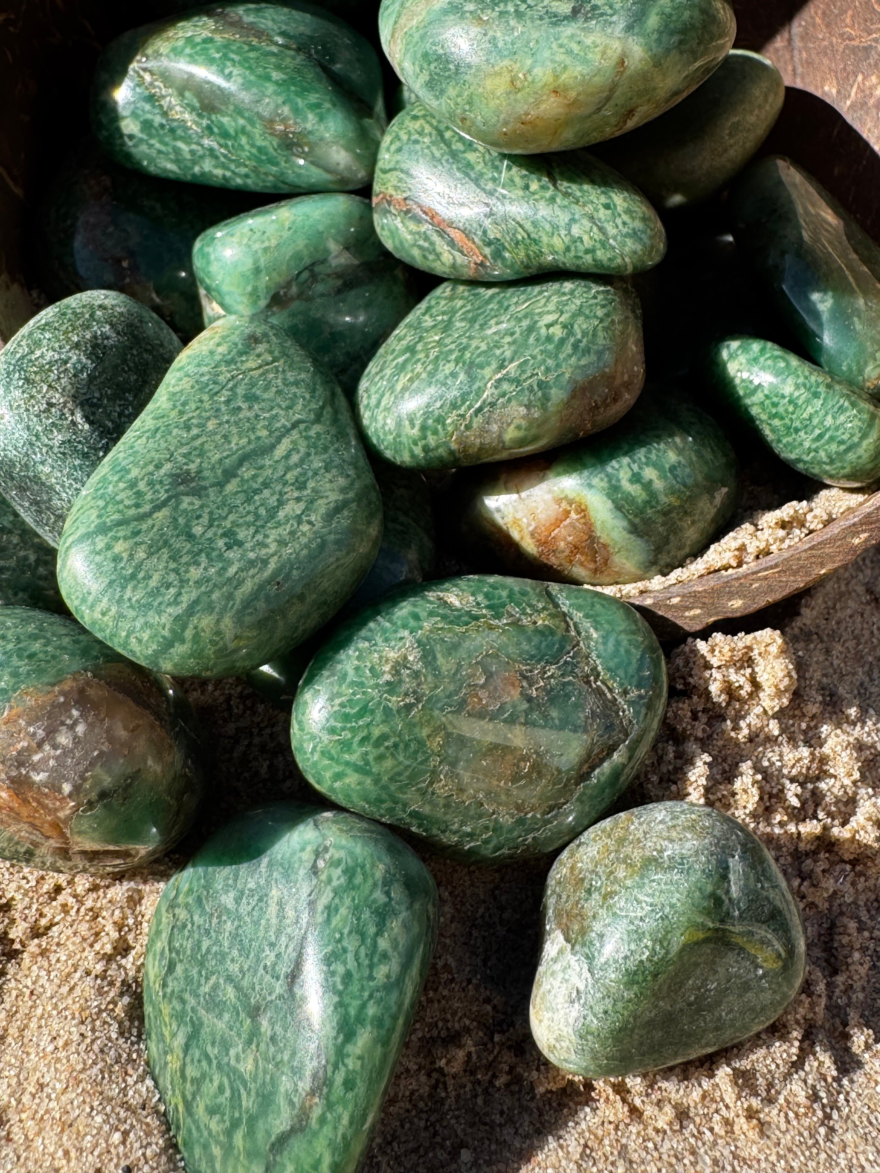 Green Quartz Tumblestone