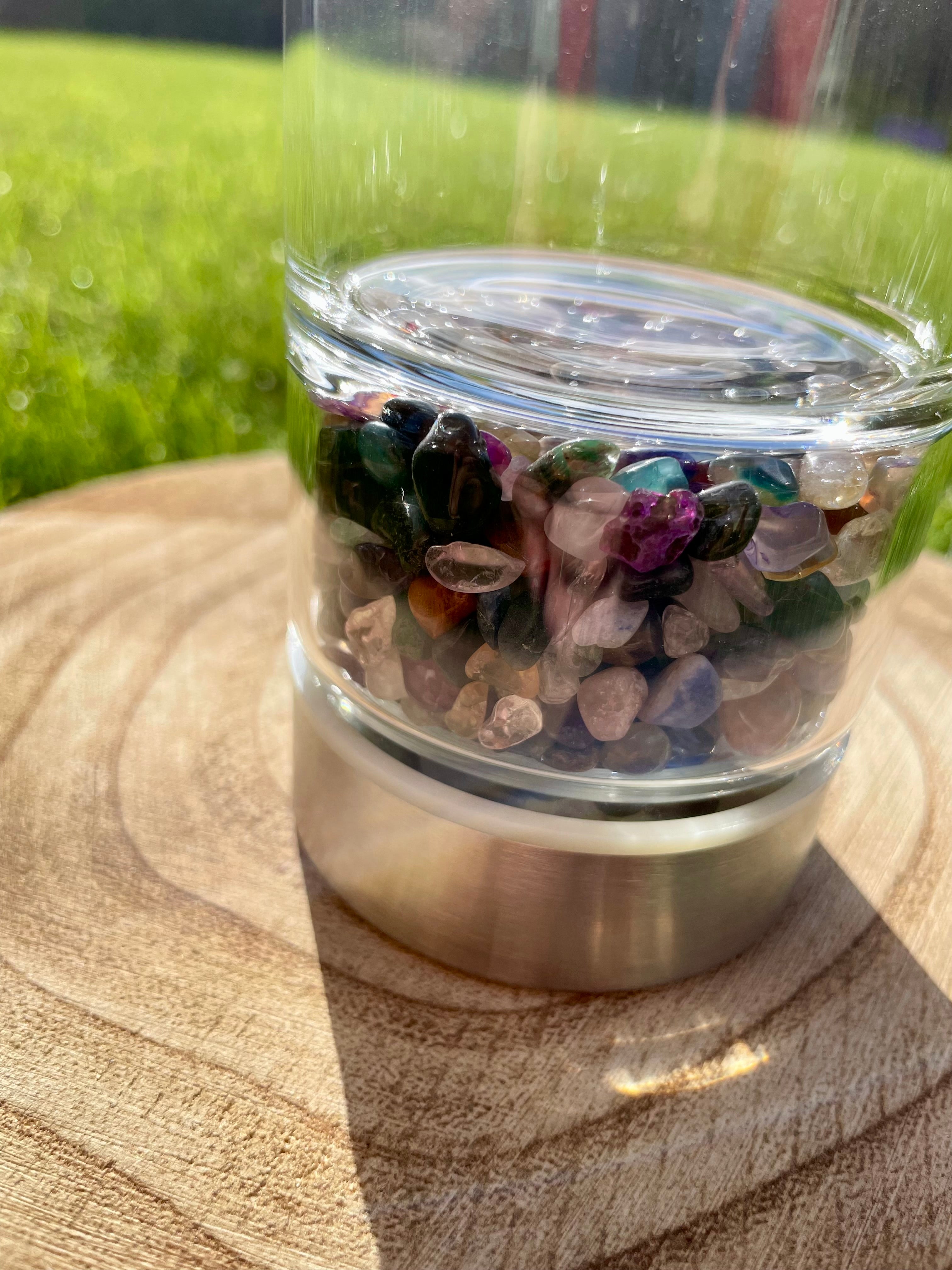 Mix Gemstone Water Bottle - 550ml