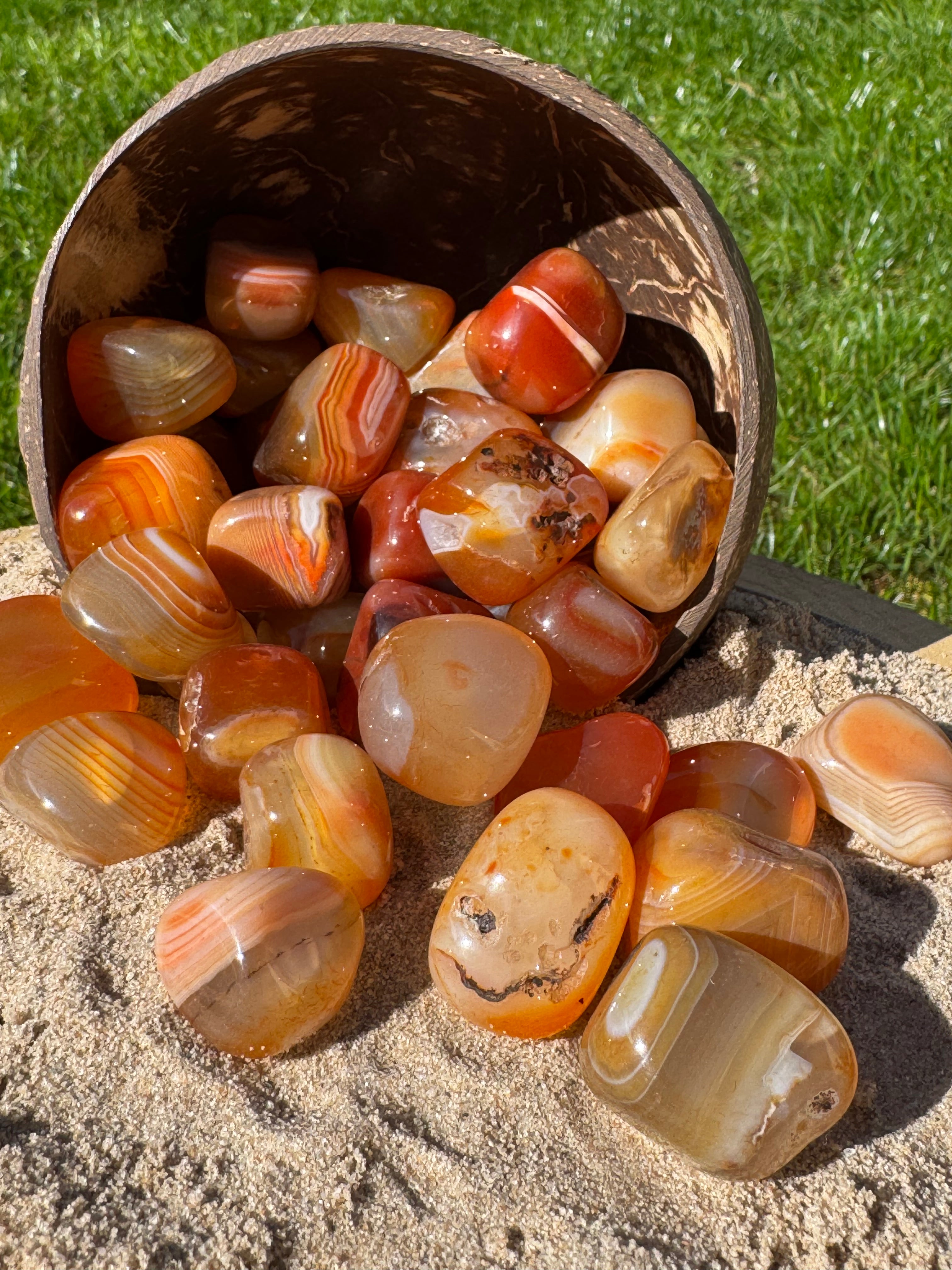 Carnelian Tumblestone
