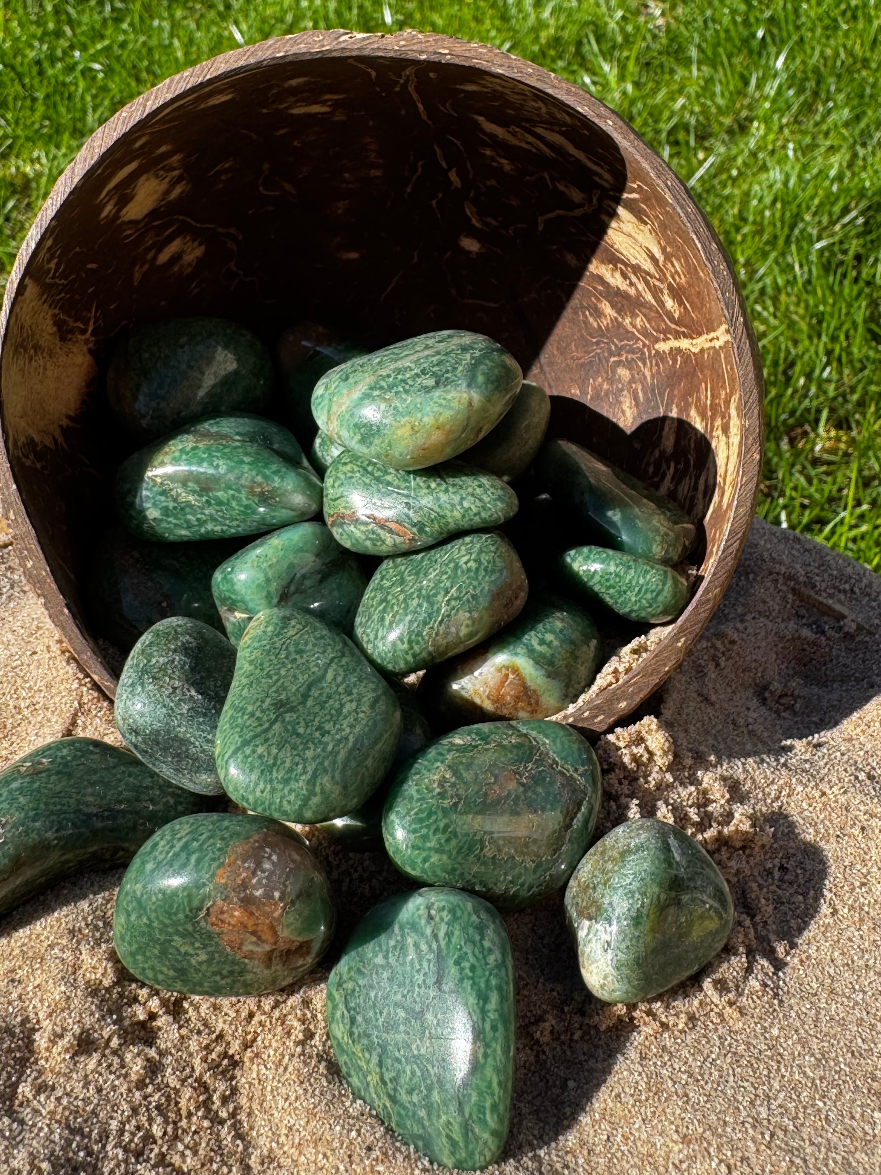 Green Quartz Tumblestone