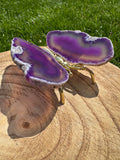 Agate Butterfly Purple