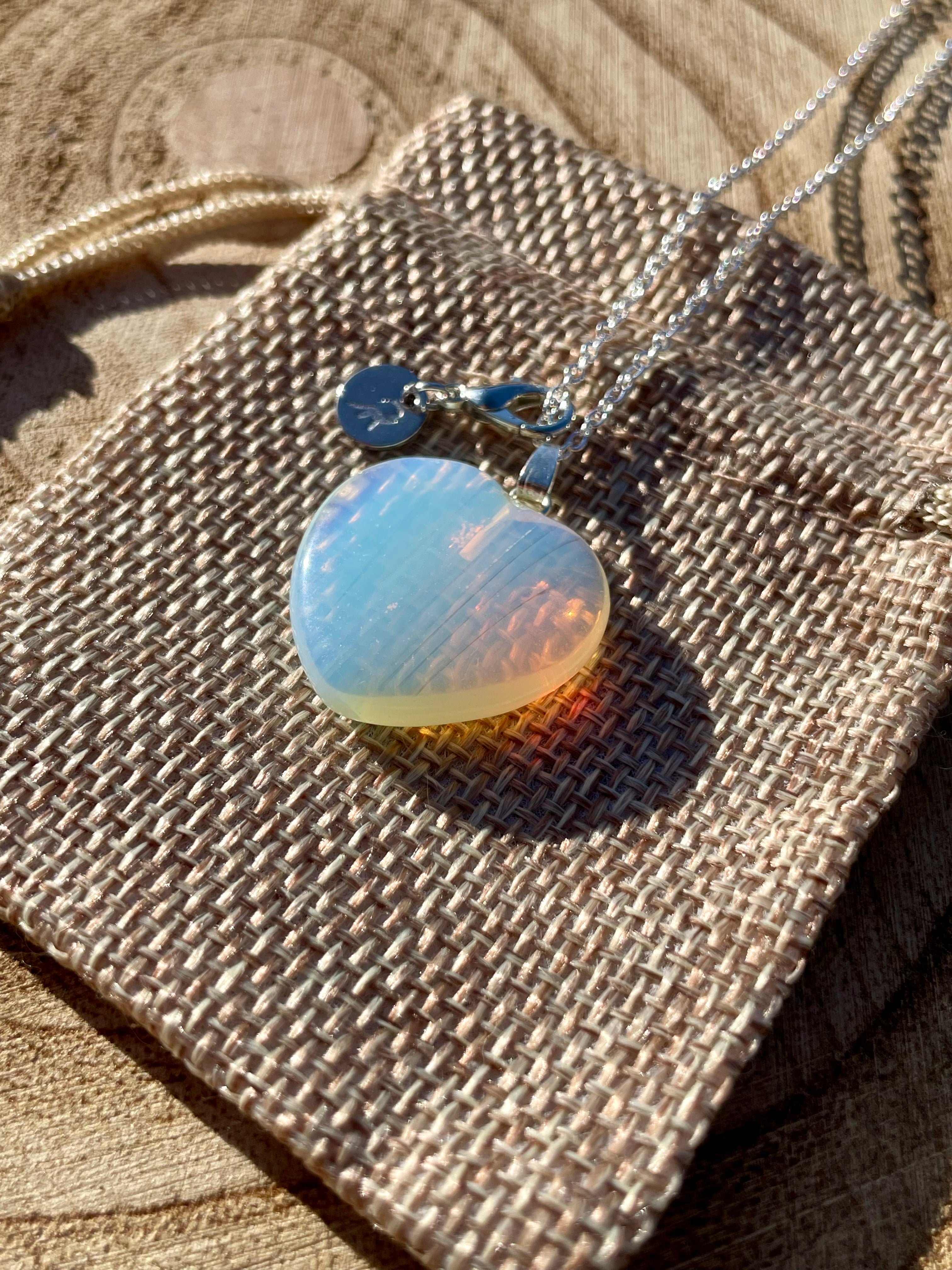Opalite Heart Necklace