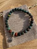 Bloodstone Chip Bracelet