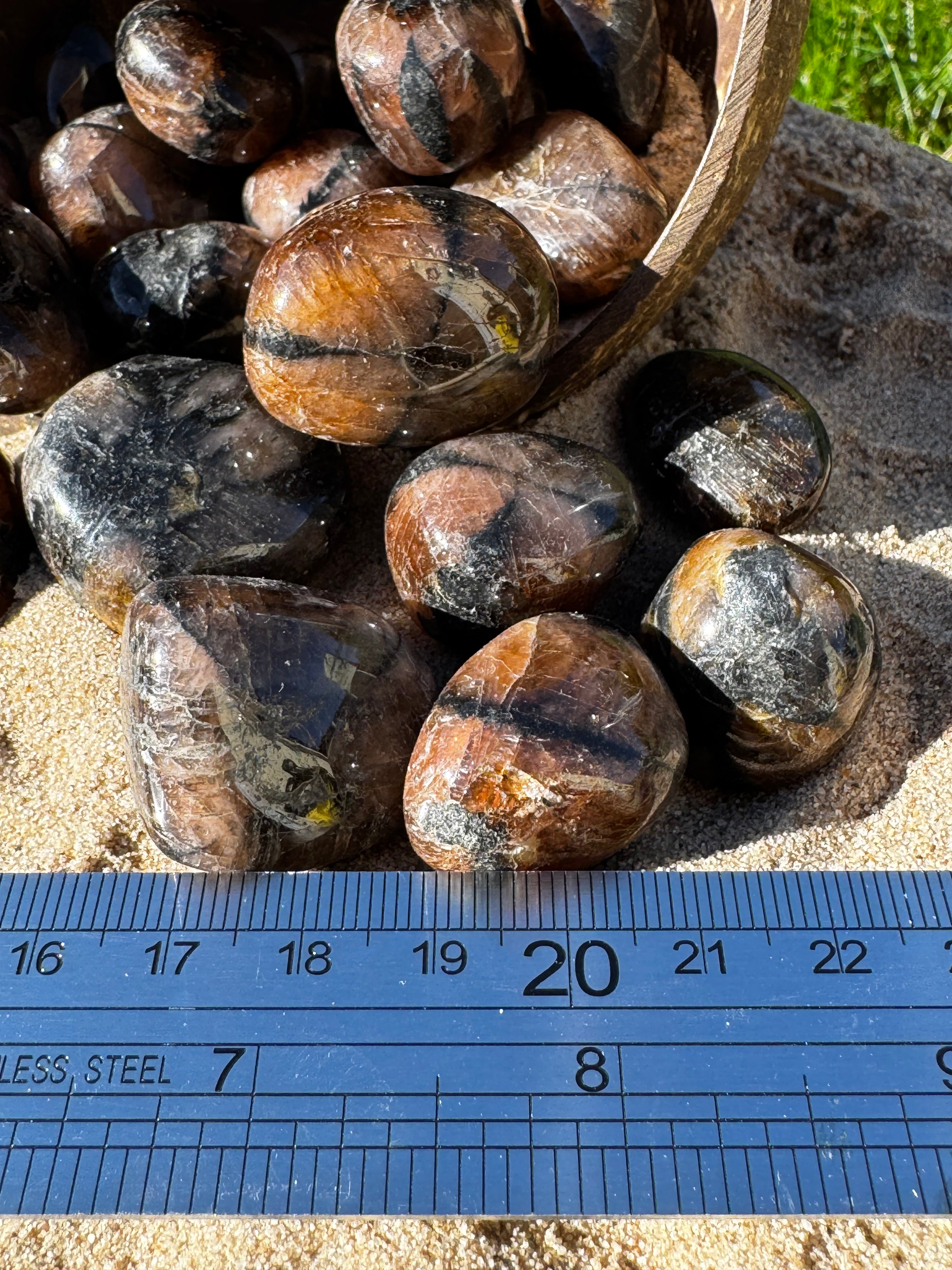 Chiastolite Tumblestone ￼