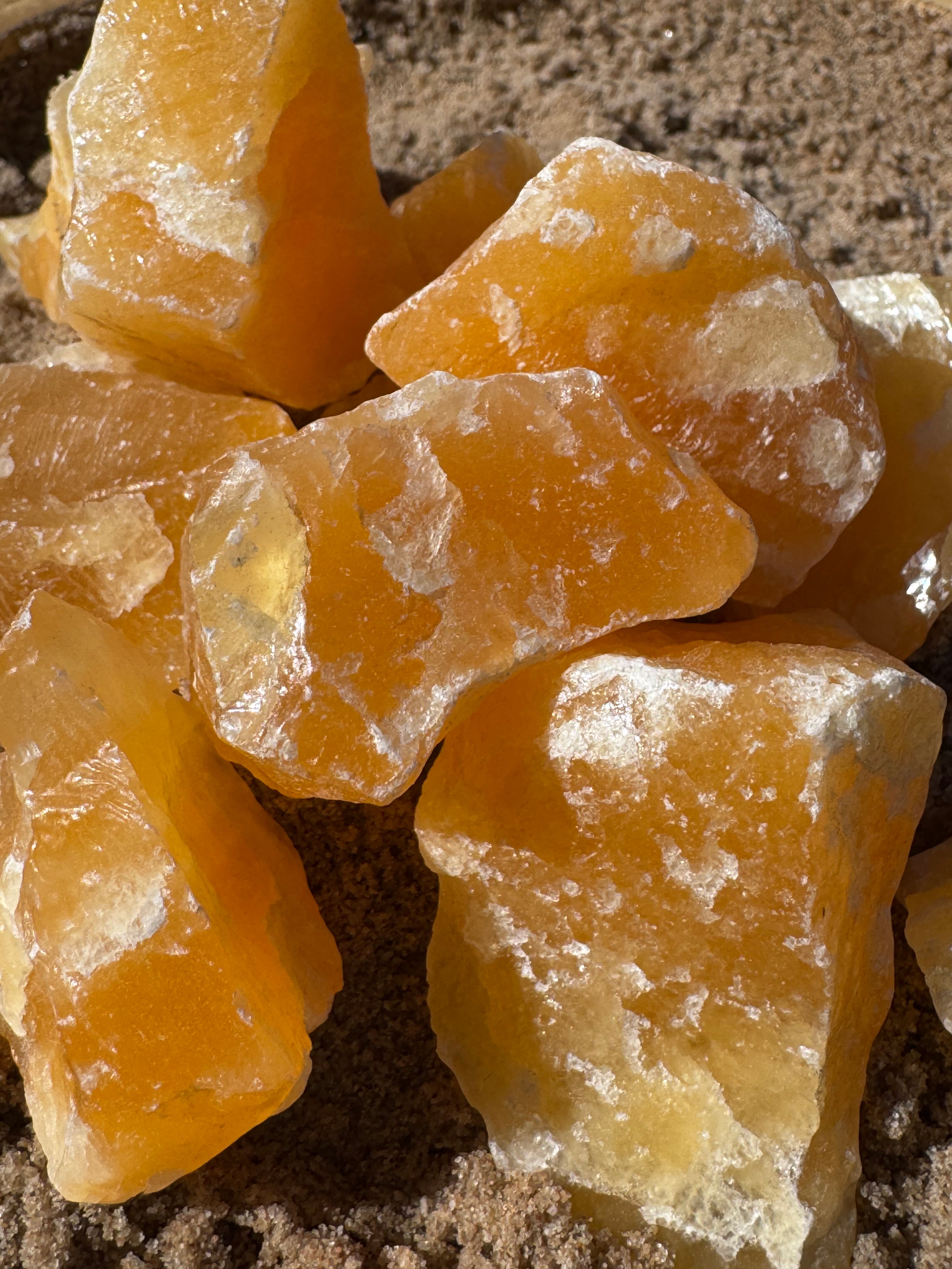 Raw Orange Calcite