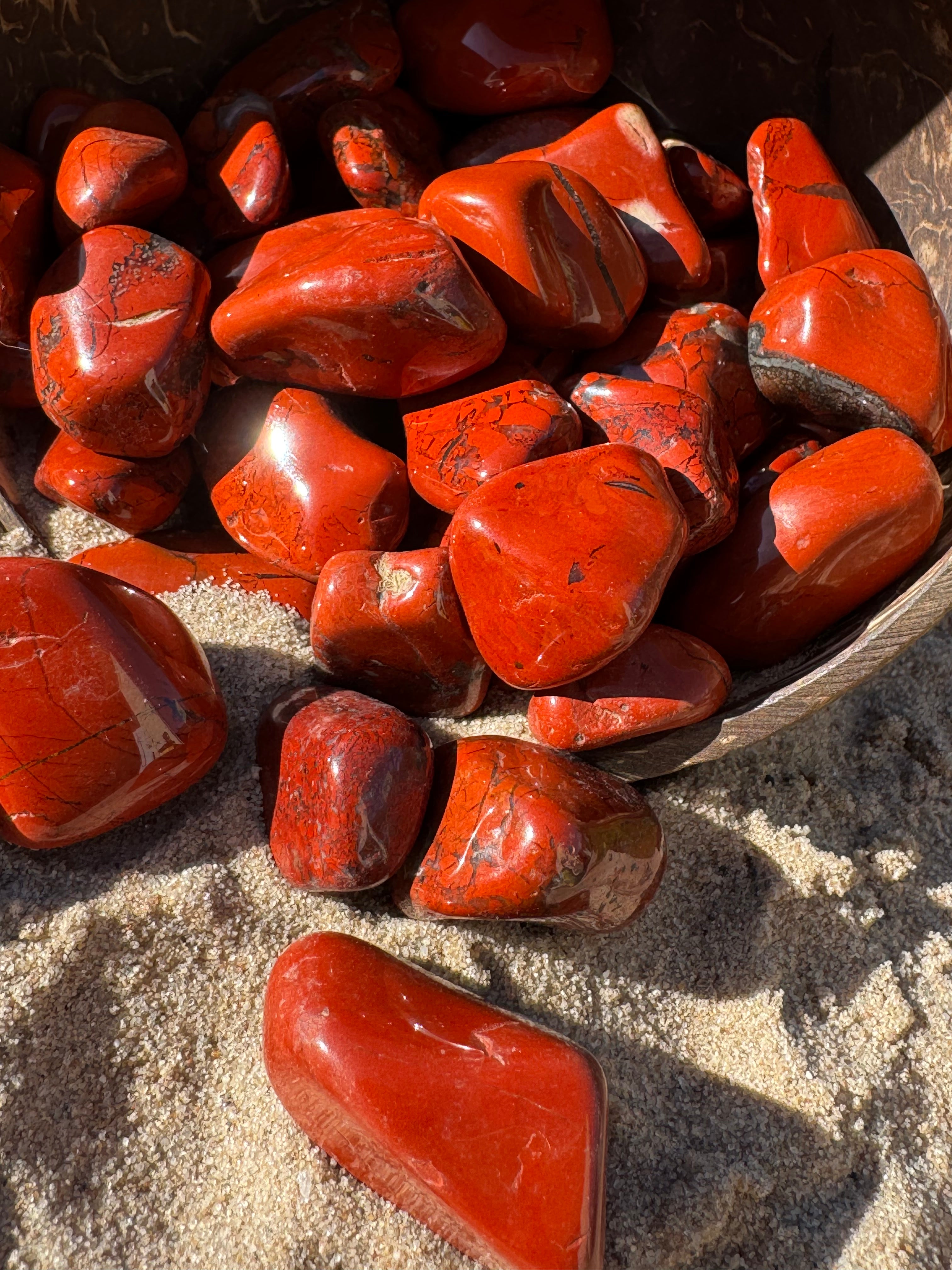 Red & Black Jasper Tumblestone